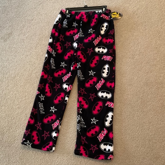 size L, bat girl fleece novelty pajama pants, new condition - Picture 6 of 7